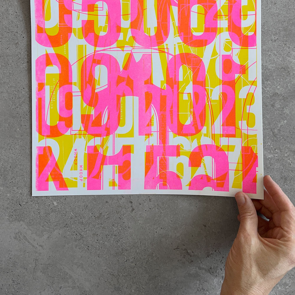 RISO Print - Pink / Yellow
