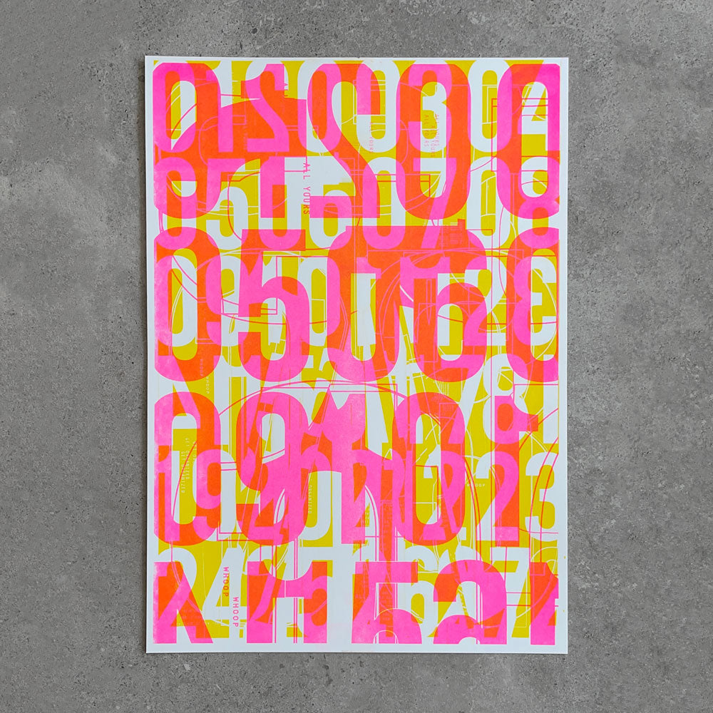 RISO Print - Pink / Yellow