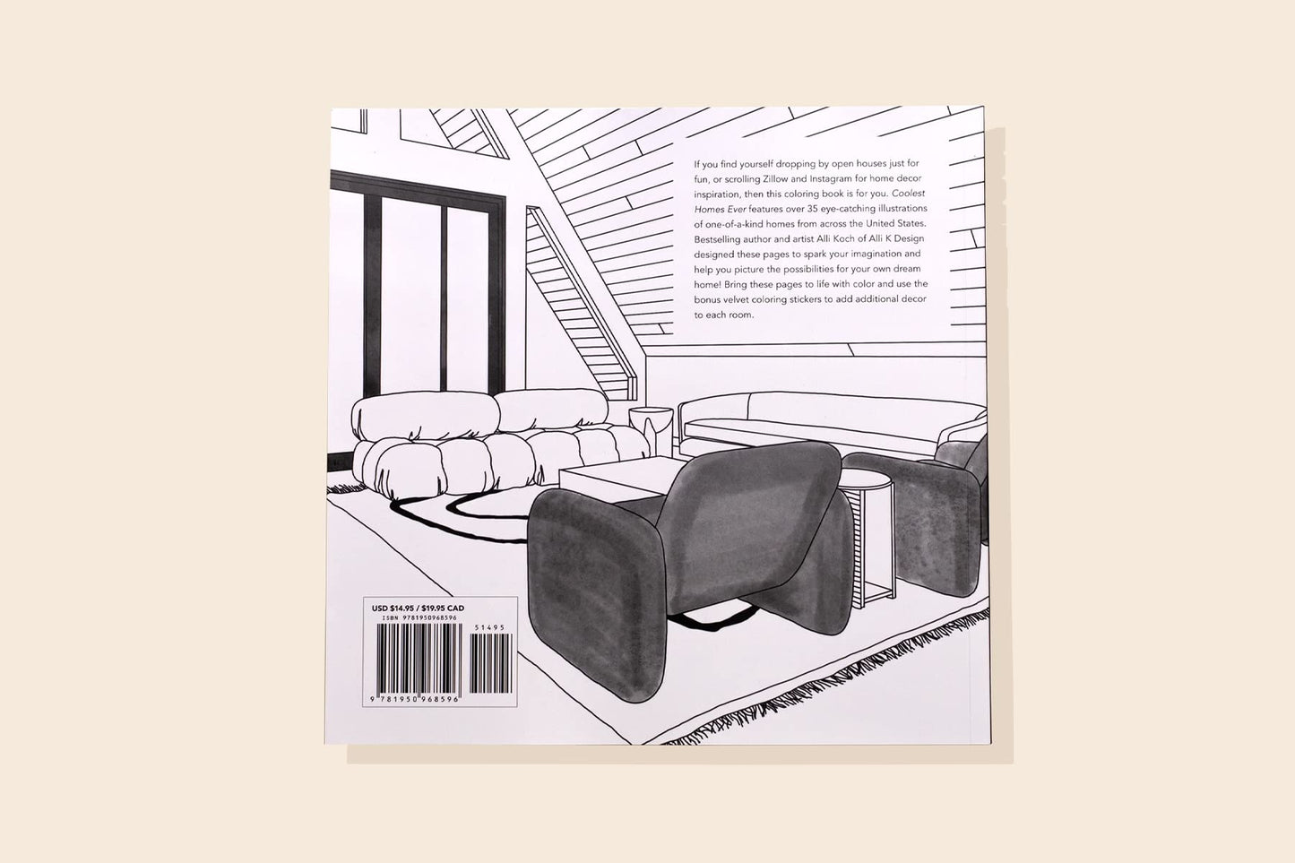 Coolest Homes Ever - Coloring Book