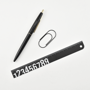 KaRiniTi - Black Ruler with Black Print 18 cm
