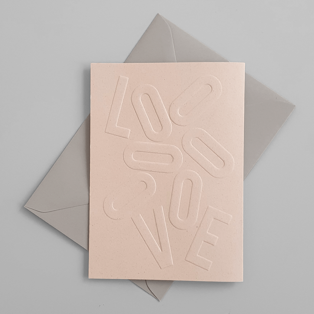 KaRiniTi - Greeting Cards - LOVE TRIO: "LOVE" - ECO Powder Grape Paper "LOVE YA <3" - ECO Powder Grape Paper "LOVE LEAF" - ECO gray Paper - Collaboration with Dovkotev ▲ 250 g. ▲ 10.5-14.5 cm (when folded) ▲ Soft Gray envelope included A beautiful way to show you are thinking about the small details.