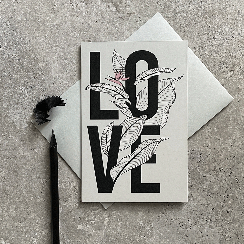 KaRiniTi - Greeting Cards - LOVE TRIO: "LOVE" - ECO Powder Grape Paper "LOVE YA <3" - ECO Powder Grape Paper "LOVE LEAF" - ECO gray Paper - Collaboration with Dovkotev ▲ 250 g. ▲ 10.5-14.5 cm (when folded) ▲ Soft Gray envelope included A beautiful way to show you are thinking about the small details.