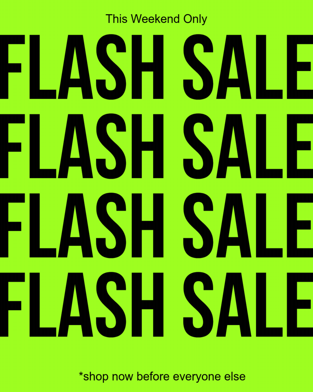 Flash Sale August 2026