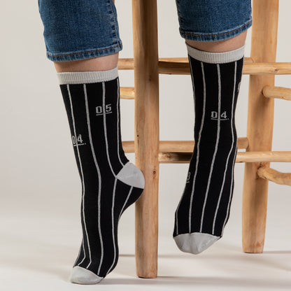 Track - Unisex Socks Collection by KaRiniTi - Black