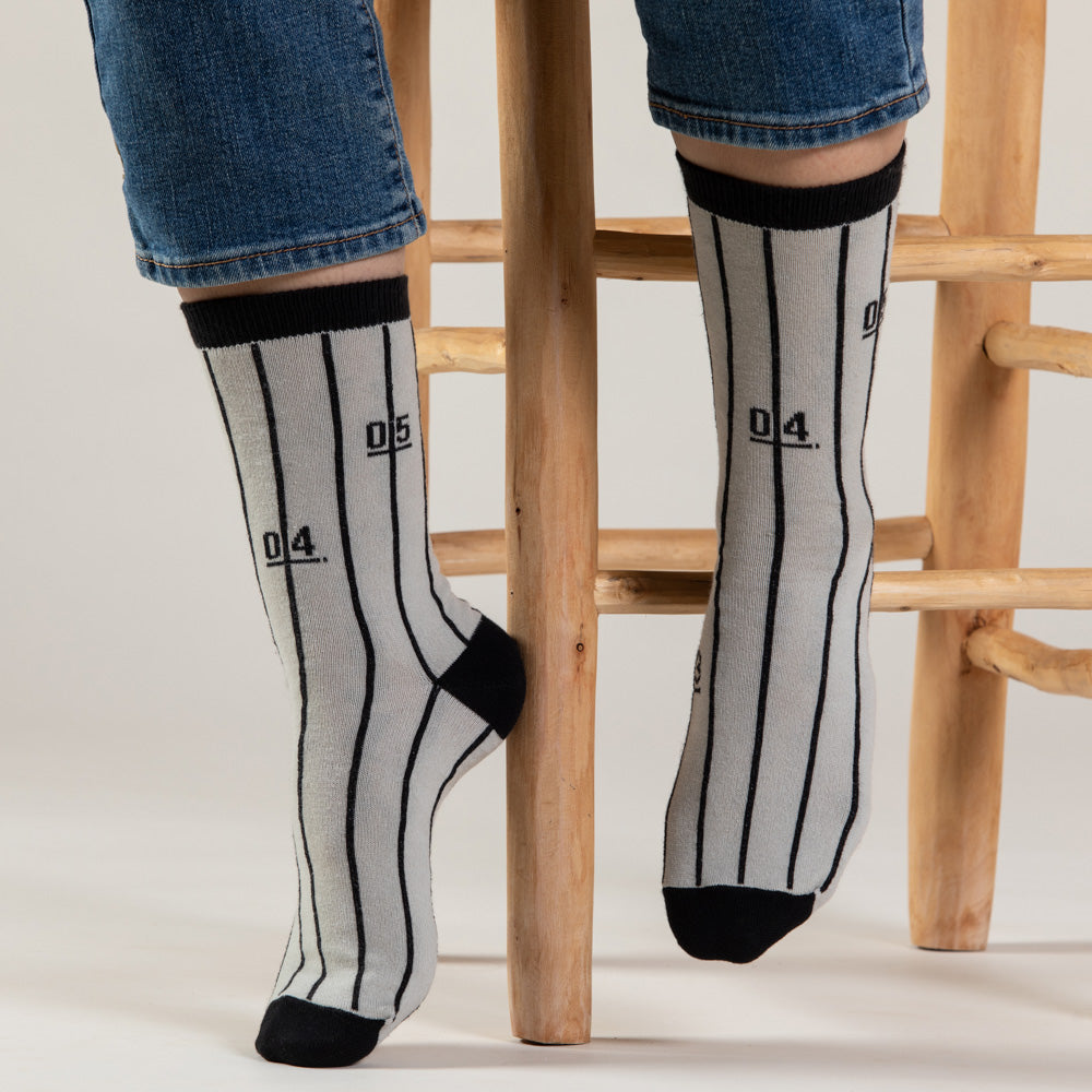 Track - Unisex Socks Collection by KaRiniTi - White