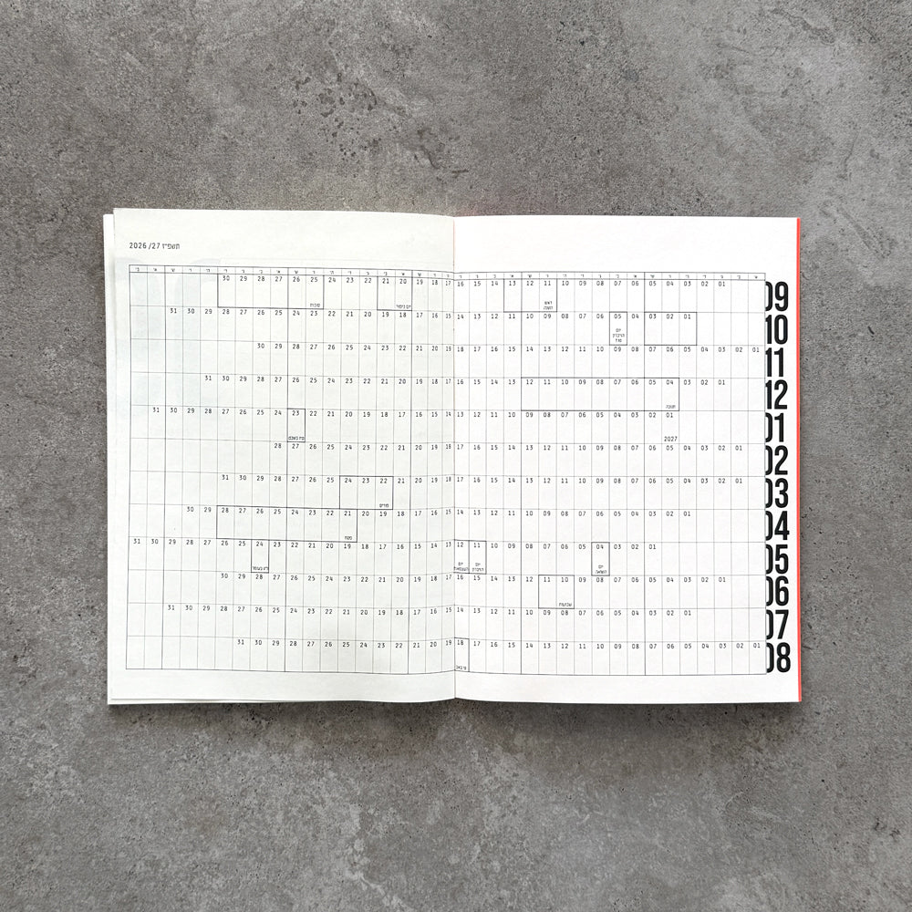 12-Month Planner open on the full-year overview grid