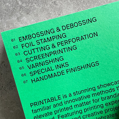 PRINTABLE: Printing Techniques and Effects in Visual Design