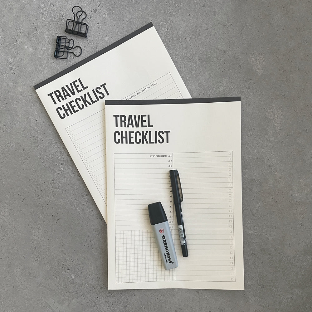 Digital Printable - Travel Checklist