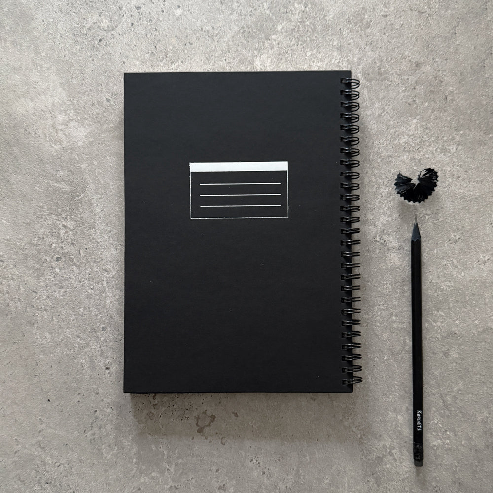 Spiral Notebook - Line Foil Cover