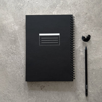 Spiral Notebook - Line Foil Cover