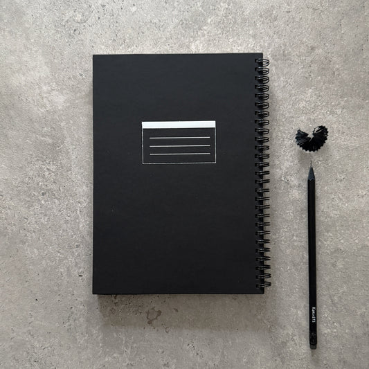 Spiral Notebook - Line Foil Cover