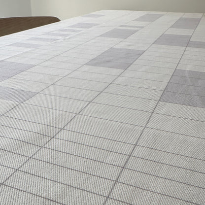 KaRiniTi tablecloth, notebook-inspired design, yellow