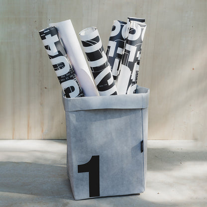Eco Paper Storage Bag – Small - Black / Grey