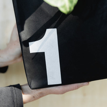 Eco Paper Storage Bag – Small - Black / Grey
