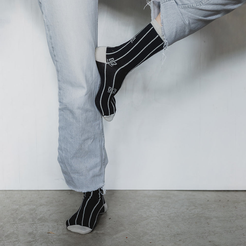 Track - Unisex Socks Collection by KaRiniTi - Black