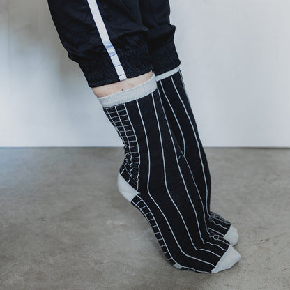 Grid - Unisex Socks Collection by KaRiniTi - Black