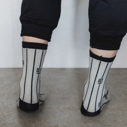 Track - Unisex Socks Collection by KaRiniTi - White