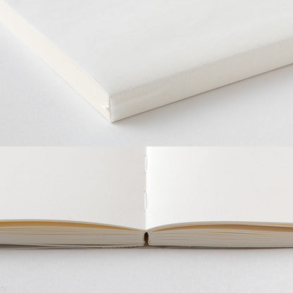 MIDORI MD Notebook Cotton - Blank - spine and sewn binding