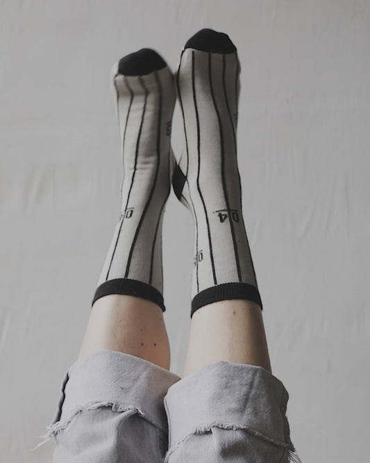 Track - Unisex Socks Collection by KaRiniTi - White
