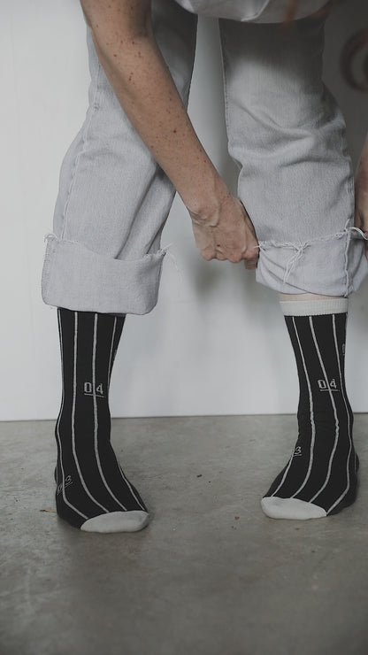 Track - Unisex Socks Collection by KaRiniTi - Black