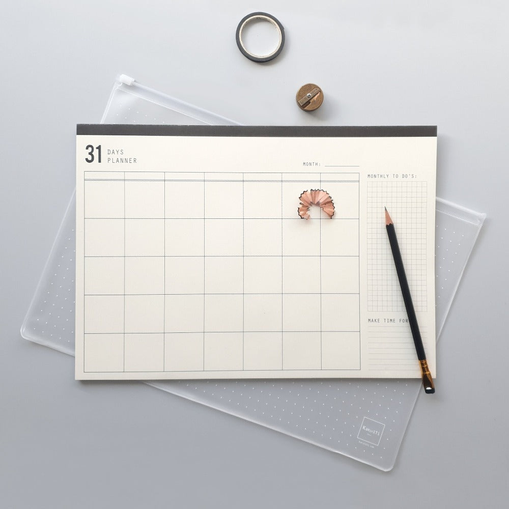 31 Days Planner - Monthly Organizer - KaRiniTi