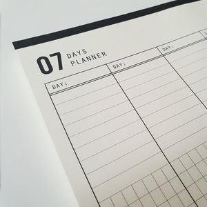 KaRiniTi Design studio, Obsessions with stationery products and paper goods. 7 Days Weekly Planner Notepad Paper Block