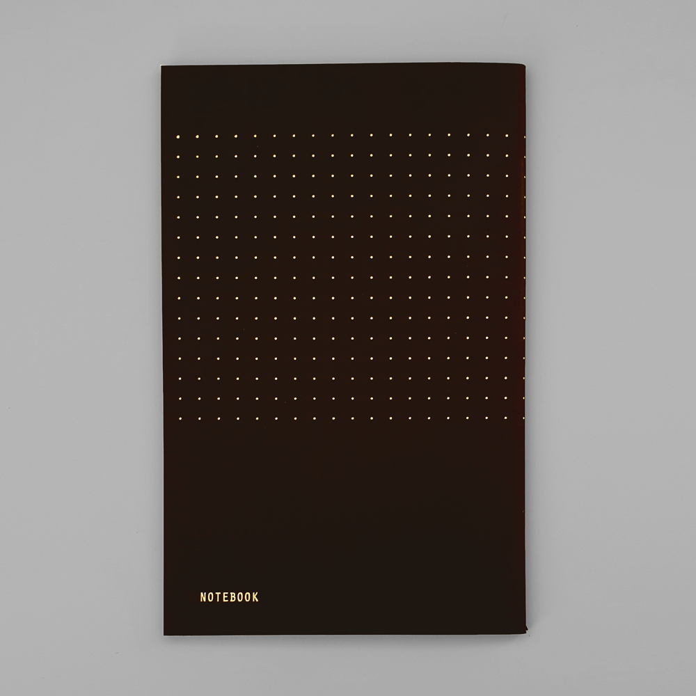 KaRiniTi Black Notebook - Softcover, 40 pages notebooks with Gold foil pattern on the cover.  The inside pages are printed in black on soft creamy 80 gr paper.