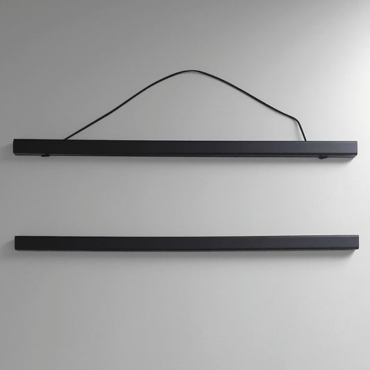 KaRiniTi - The perfect solution for hanging A3 posters and prints  Two wooden racks with magnets for easy attachment      Length: 50 cm