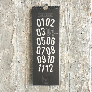 KaRiniTi Design studio, Obsessions with stationery products and paper goods. Perpetual Calendar  Yearly Calendar for your special dates  Hi-quality 300 gr paper 30 cm X 10.5 cm With a hook for hanging.