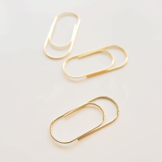 KaRiniTi Paper Clip - Gold / Black